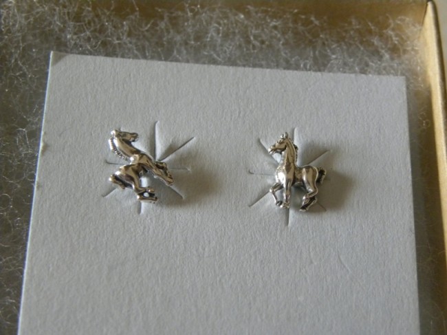 horse earrings 3 Sterling Silver Horse Earrings