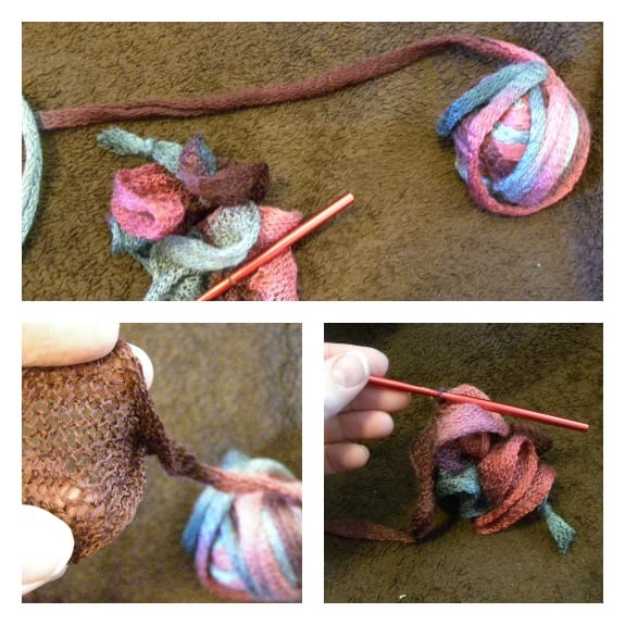 Crocheting a Scarf with Twist and Twirl Yarn