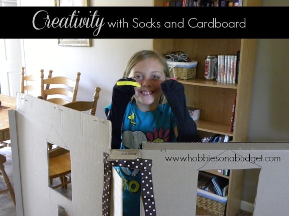 creativity with socks and cardboard