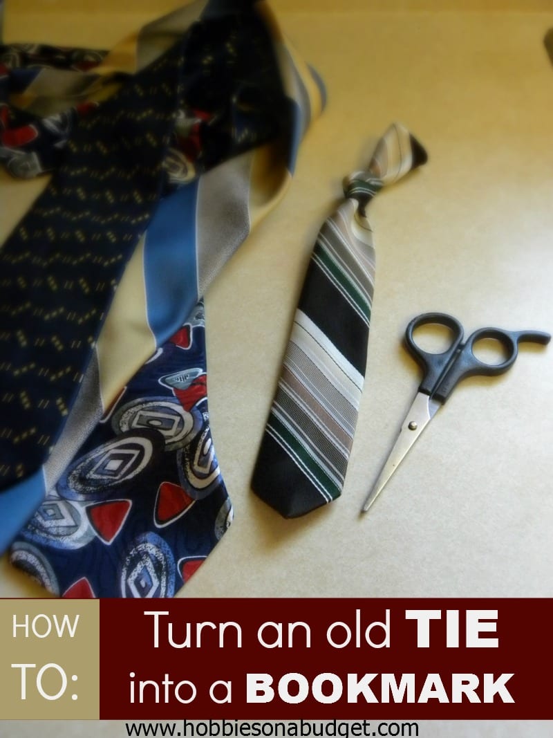 How to turn an old tie into a bookmark