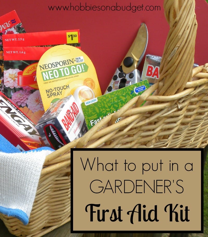 SHARON - what to put in gardeners first aid kit