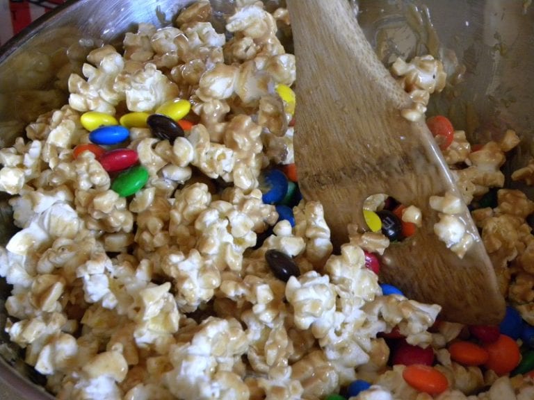 Peanut Butter Popcorn & M&M’s® Family Movie Night