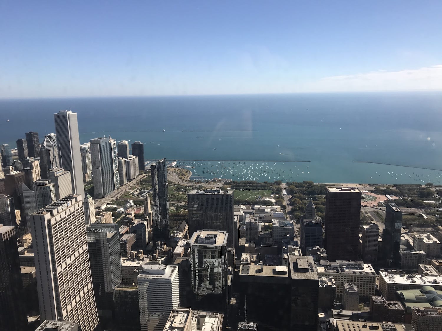 View from Willis Tower, SkyDeck Chicago