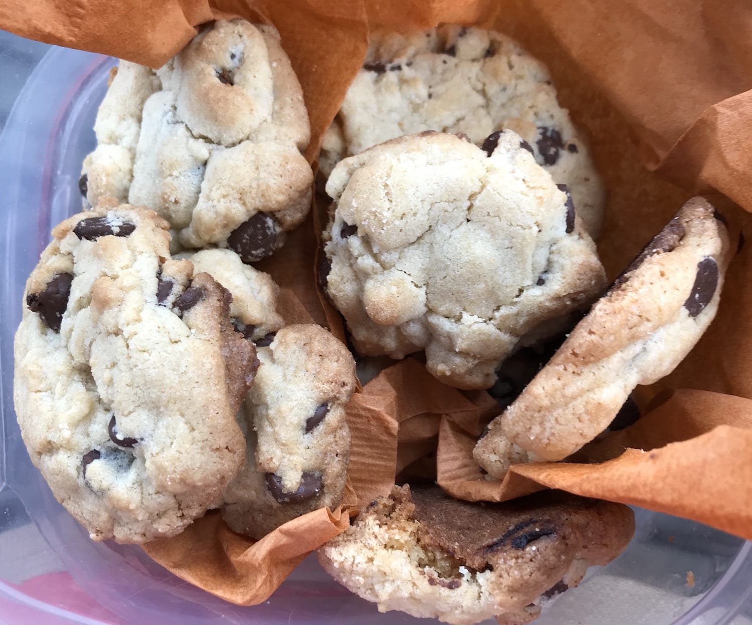 Chocolate Chip cookies for road trips
