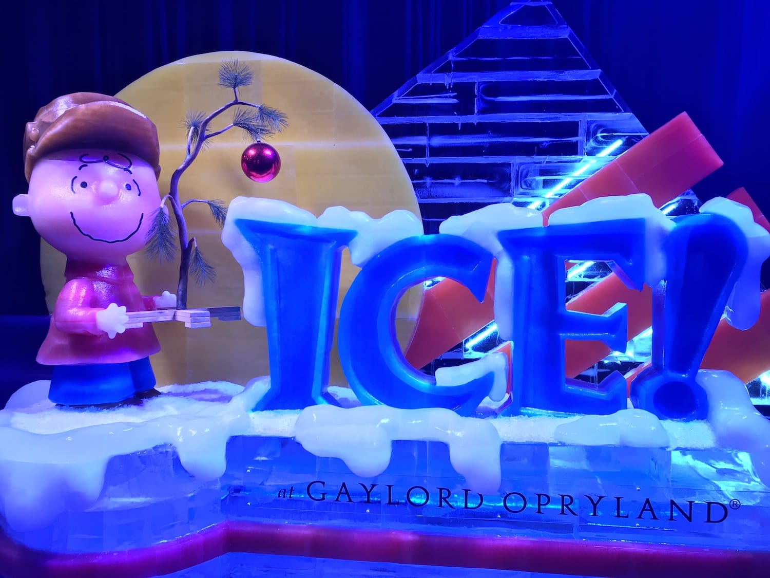 ICE! at Gaylord Opryland Charlie Brown Christmas