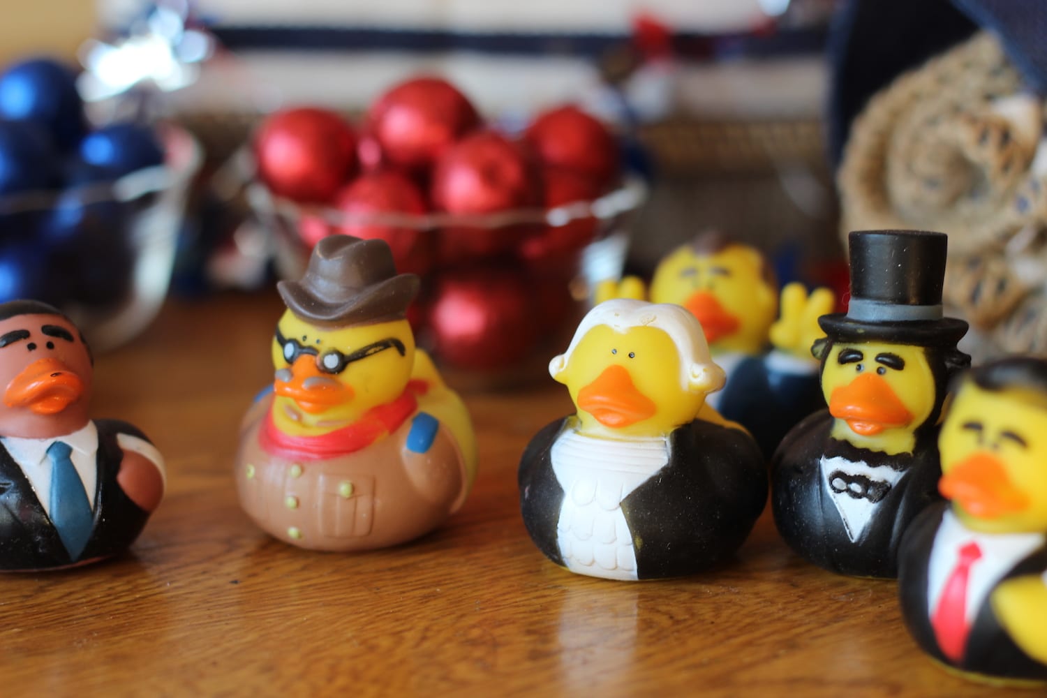 Presidential ducks and candy