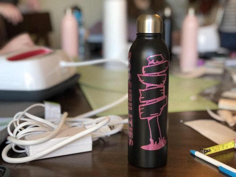 How to Customize a Water Bottle with Vinyl