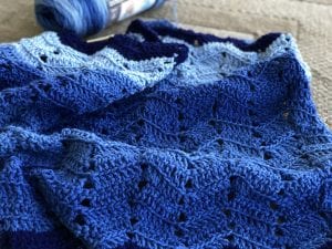 Crochet the Chevron Afghan with Double Crochet Stitch