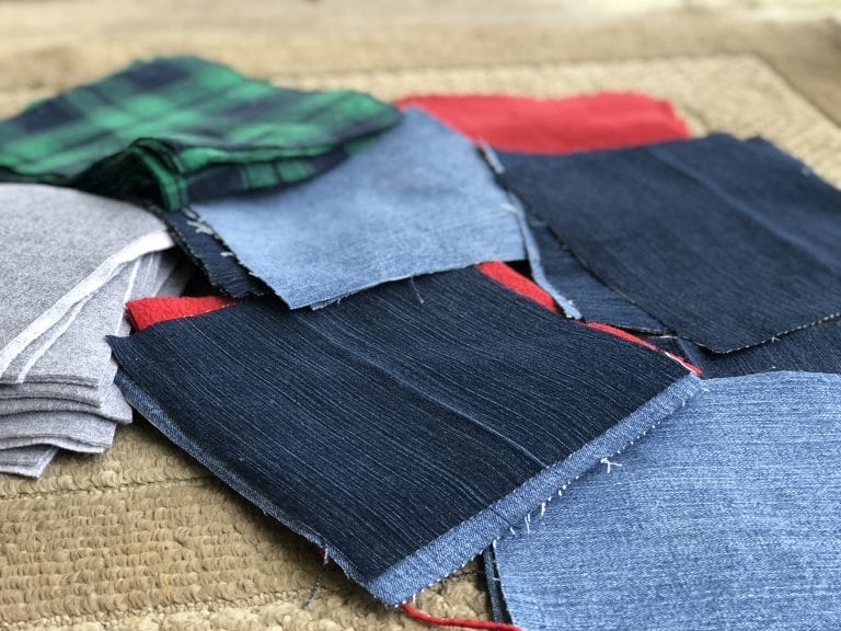 Blue Jean & Flannel Rag Quilt: Week 1