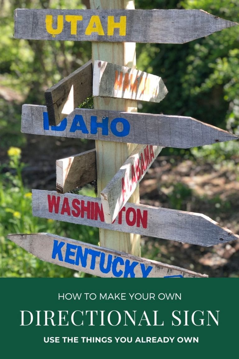 How to Make a Directional Sign - Hobbies on a Budget