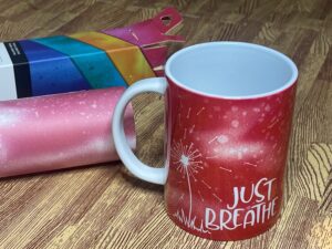 Just Breathe Mug Press Gift Idea