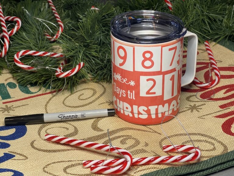 Christmas Countdown Cricut Mug Gift