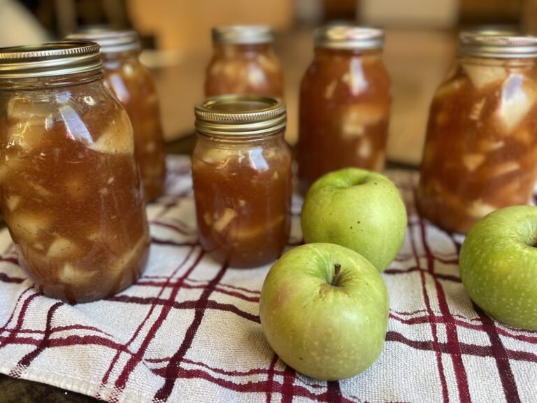 Canning Homemade Apple Pie Filling