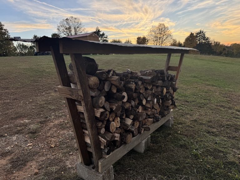 Building a Firewood Storage Rack