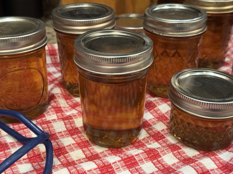 Homemade Hickory Bark Syrup