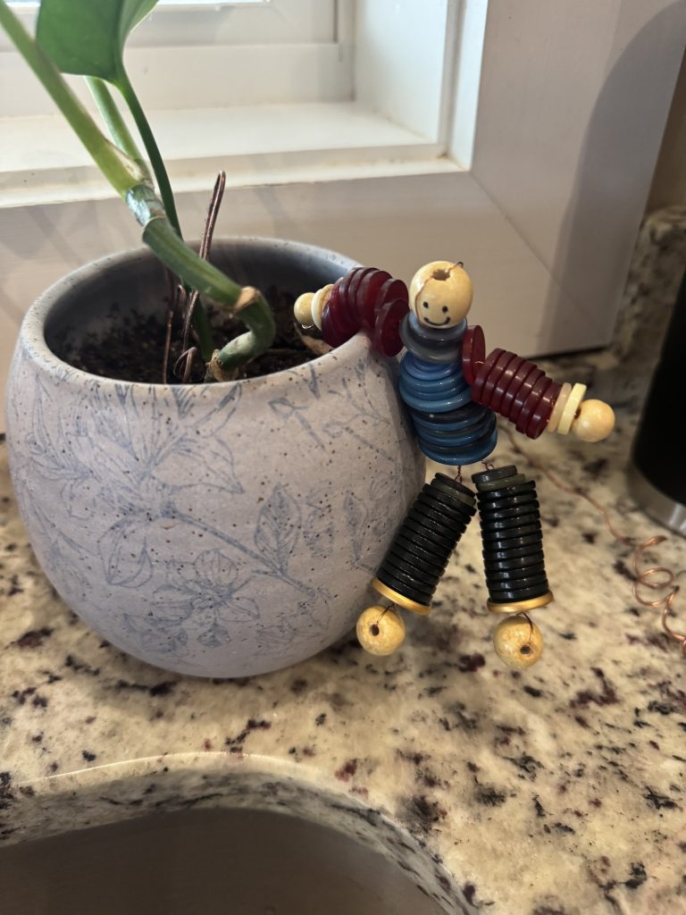 Button People Plant Charm