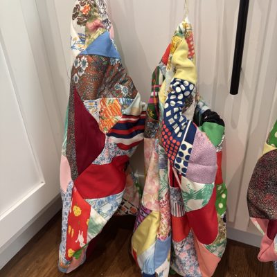 Scrappy Quilt Topper Drawstring Storage Bag - Image 5