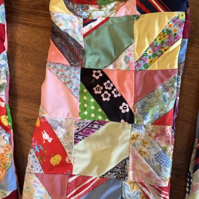 Scrappy Quilt Topper Drawstring Storage Bag - Image 2