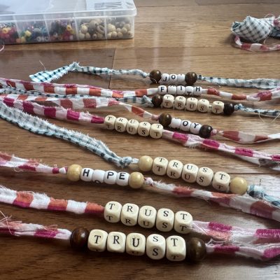 fabric bead bracelets