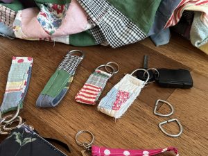 Scrap Quilt Fabric Keyfob