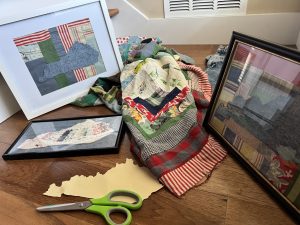 Denim & Vintage Quilt State Map